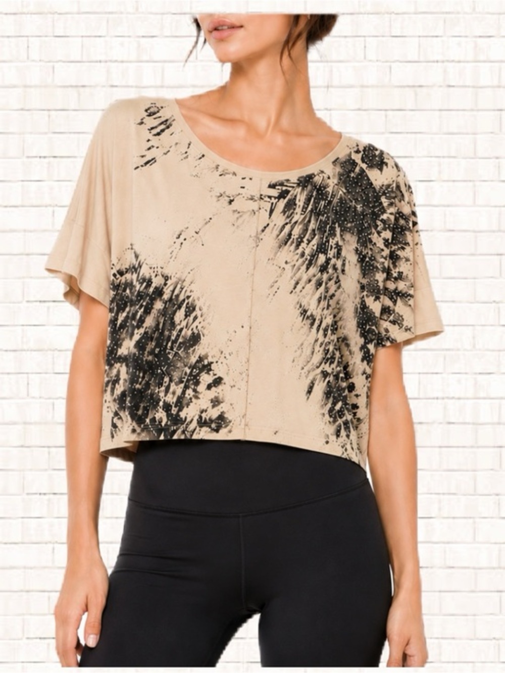 Express dolman top • graphic with rhinestones relaxed fit flowy shirt XS EUC OBO